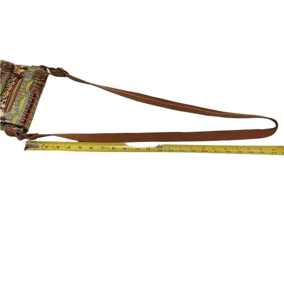 Sakroots Boho Festival Coated Canvas Small Flap Messenger Crossbody Bag Purse - Picture 16 of 16